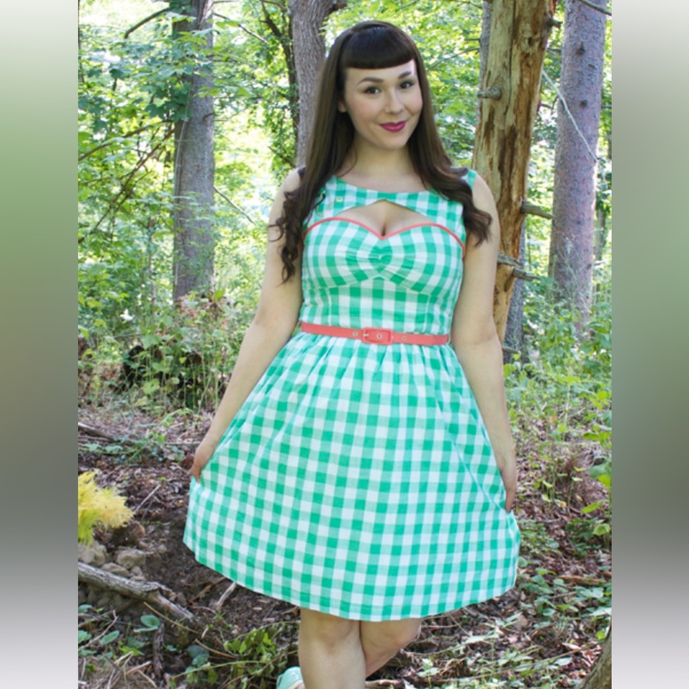 modcloth gingham dress